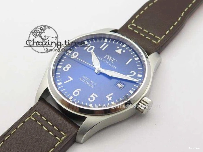 MIROTIME 0121 Mark XVIII Le Petit Prince IW327004 SS Mk Maker Best Edition Blue Dial On Brown Leather Strap A TimelessDesign 7296